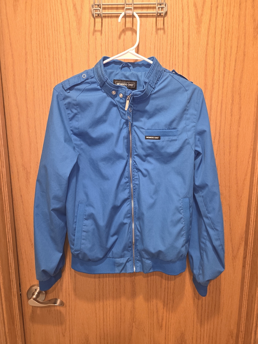 Members Only Kids Bright Blue Bomber Jacket
